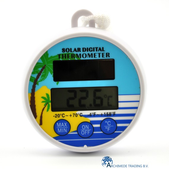 Trinatech Drijvende Digitale Zwembad en Vijver Thermometer