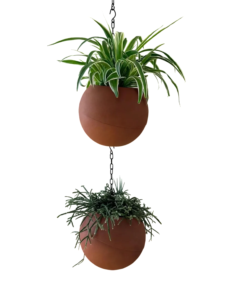 Globee Terracotta Inclusief ophangsysteem, ketting en binnenpot.