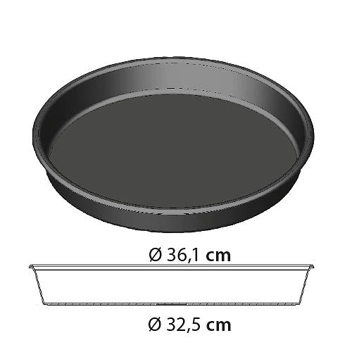 Opvangbak rond 36,1 cm Ø