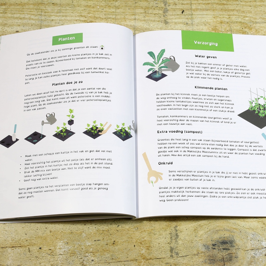 MM Het grote makkelijke moestuin kinderboek