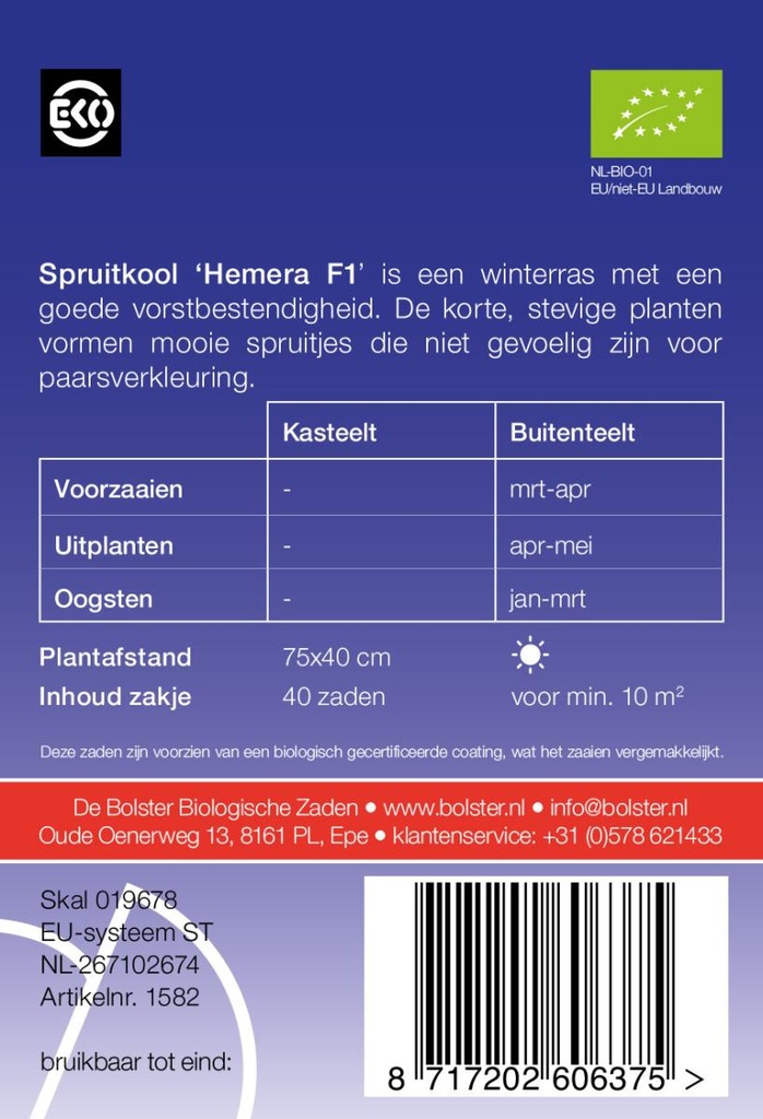 De Bolster Spruitkool ‘Hemera F1’