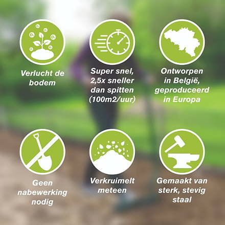 Biogroei Woelvork met verkruimelaar - MOBIL