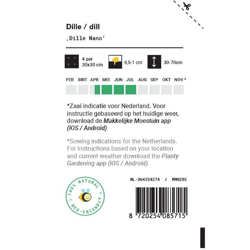 Makkelijke Moestuin Dille Nano