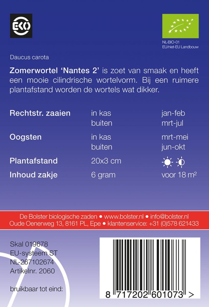 De Bolster Zomerwortel Nantes 2