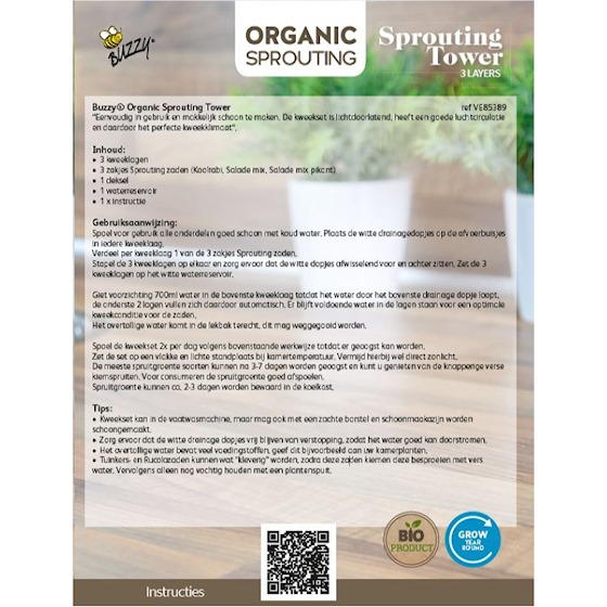 Buzzy Organic Sprouting Sprouting Tower