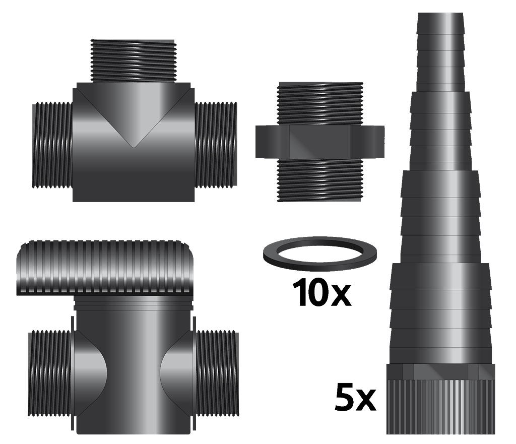 SF MULTI AANSLUIT SET Ø20/25/32/40 MM