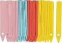 Nature Steeketiketten gekleurd H10cm 40 stuks