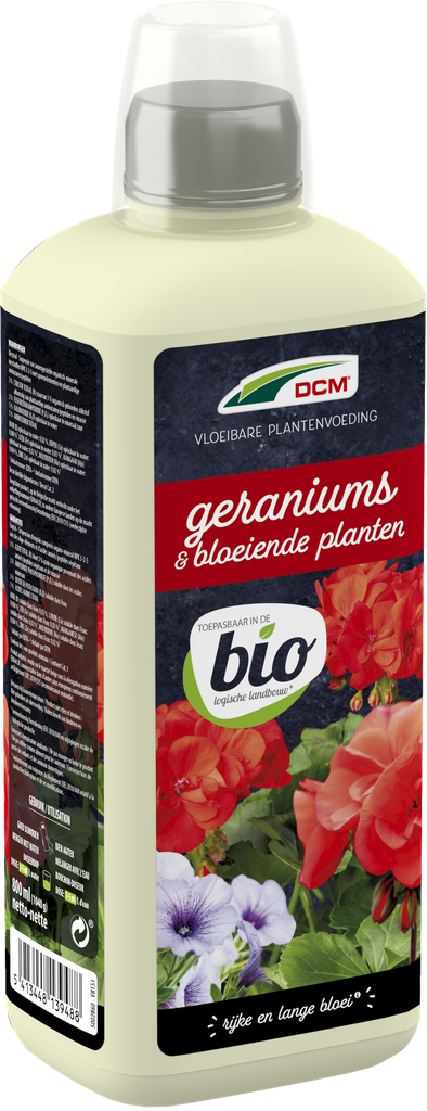 DCM Vloeibare meststof Geraniums 0,8L