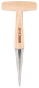Talen Tools Pootstok - Met T-greep - Rvs - Essenhout