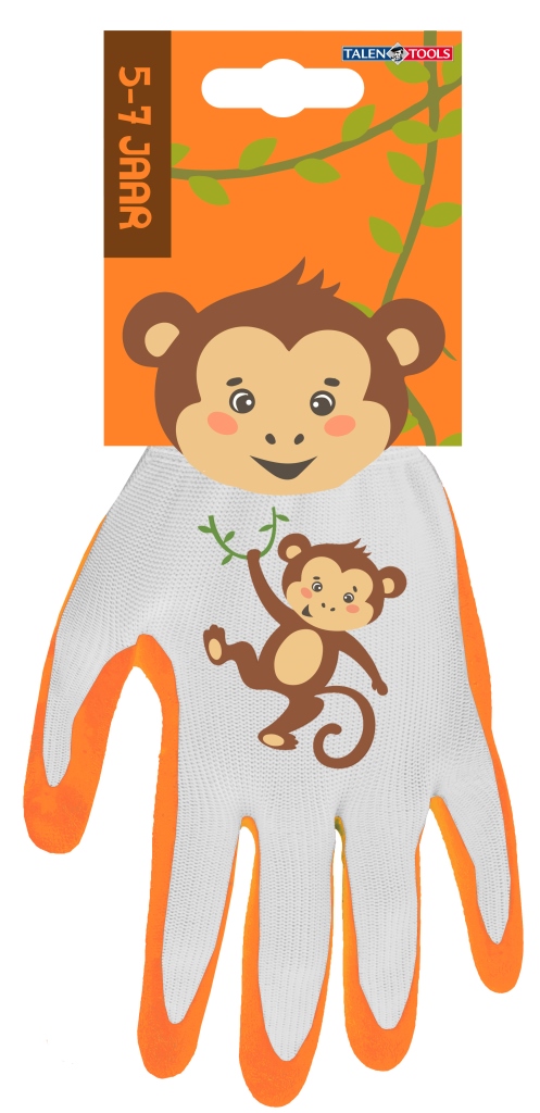 Talen Tools Kinderhandschoen 5-7 jaar aap