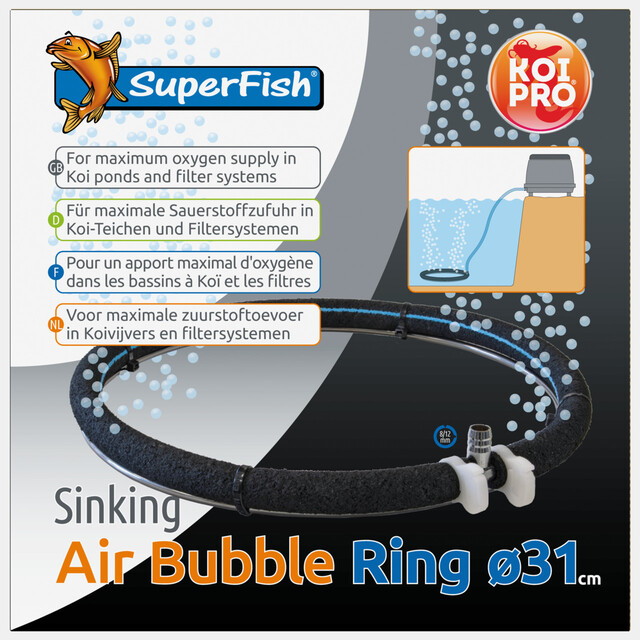 KOI PRO SINKING AIR BUBBLE RING Ø 31CM