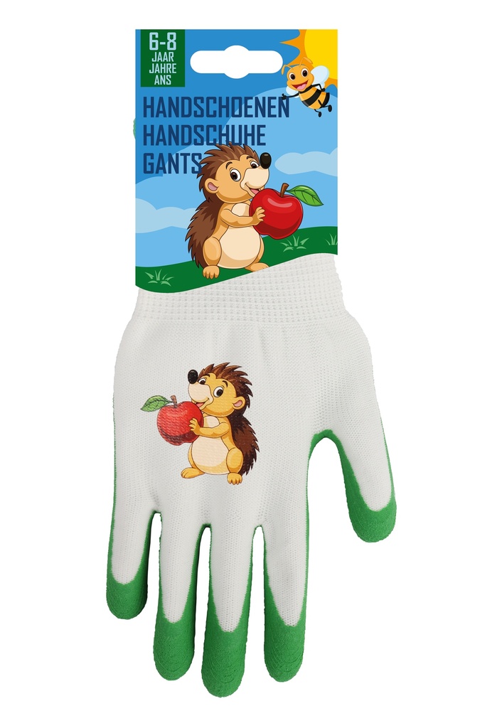 Kinderwerkhandschoenen - Egel - 6-8 jaar