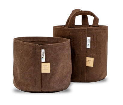 [56512] Root Pouch Pot Brown 10G/ 39L met handvaten