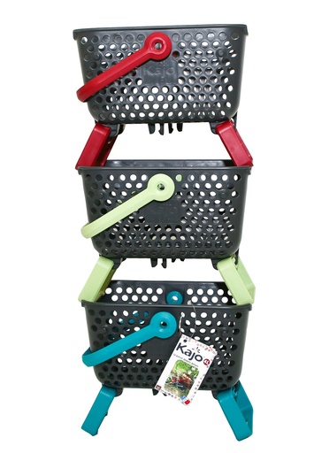 [PV004926] Mand KAJO 4L GRIJS/LINDEGROEN