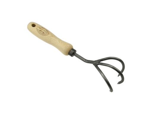 [3051] De Wit Cultivator 3 tands essen handvat 140mm