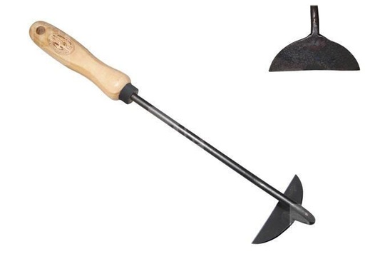 [3446] De Wit Handhak recht gesmeed 4cm essen handvat 140