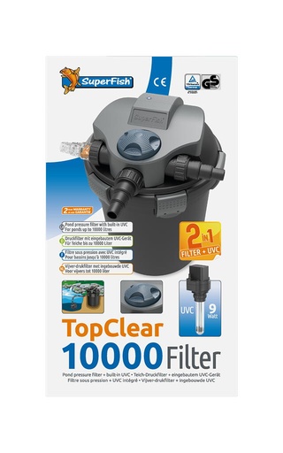 [06020135] SuperFish Topclear filter 10000 inlcusief Uvc-lamp