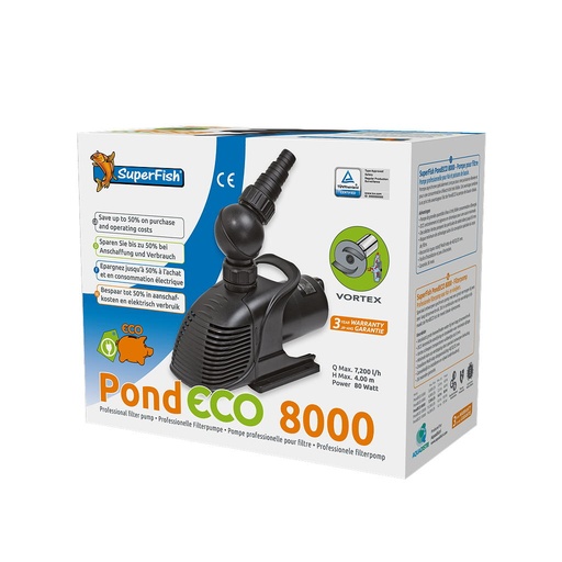 [07070155] SuperFish Pond Eco 8000-80 W