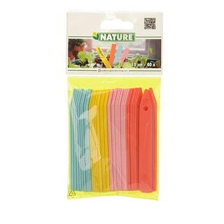 [6020311] Nature Steeketiketten gekleurd H10cm 40 stuks