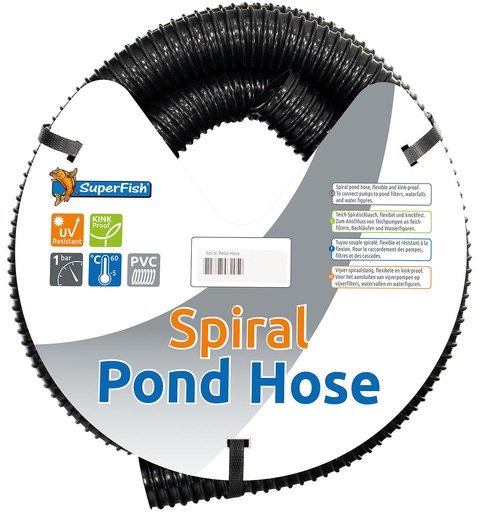 [08060052] SF ZWARTE SPIRAALSLANG 32 MM 10M