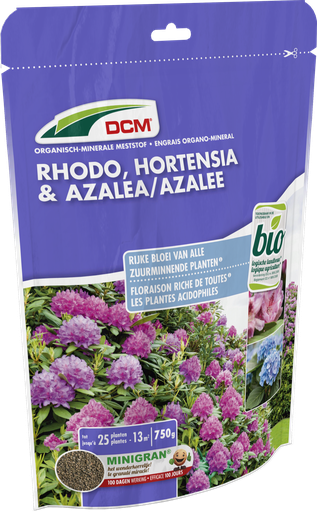 [1000093] DCM Meststof Rhodo, Hortensia & Azalea 0,75kg