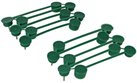 [BF72] Talen Tools Plantenklemmen groen 15mm 15st