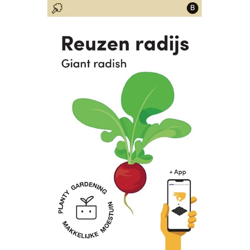 [MM0249] Makkelijke Moestuin Radijs Riesenbutter