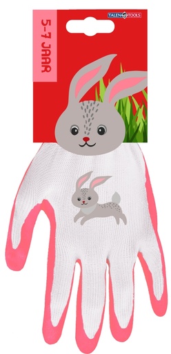 [WH65K] Talen Tools Kinderhandschoen 5-7 jaar konijn