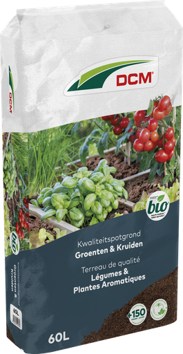 DCM Potgrond Groenten & Kruiden 60L